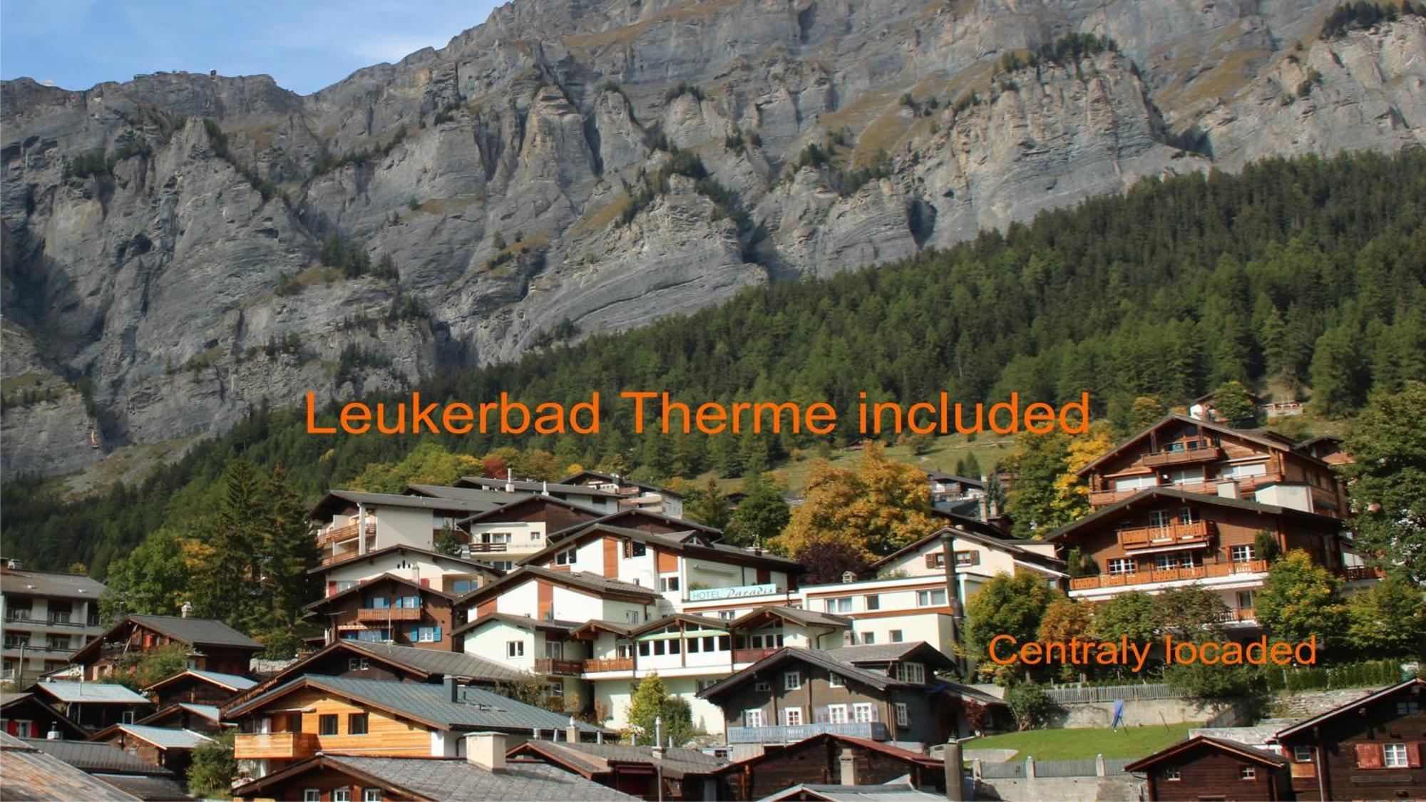 Hotel Paradis-Leukerbad-Therme Luaran gambar