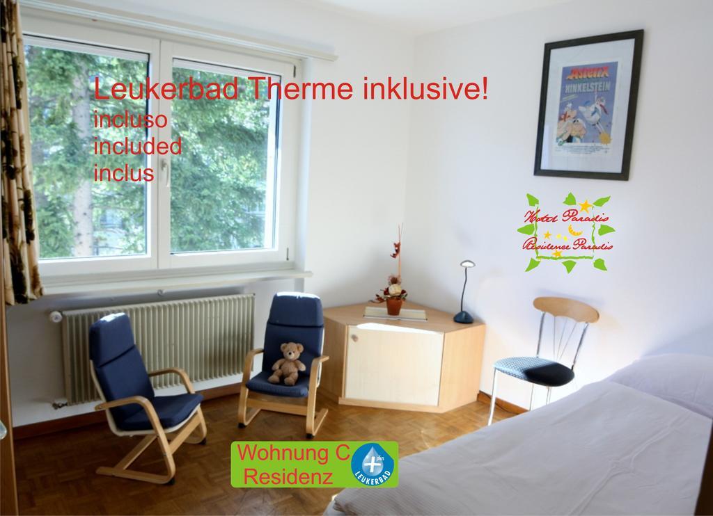 Hotel Paradis-Leukerbad-Therme Luaran gambar